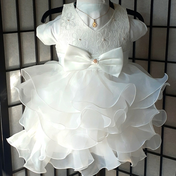 Baby Dress formal Baptismal, party 9-12 months
